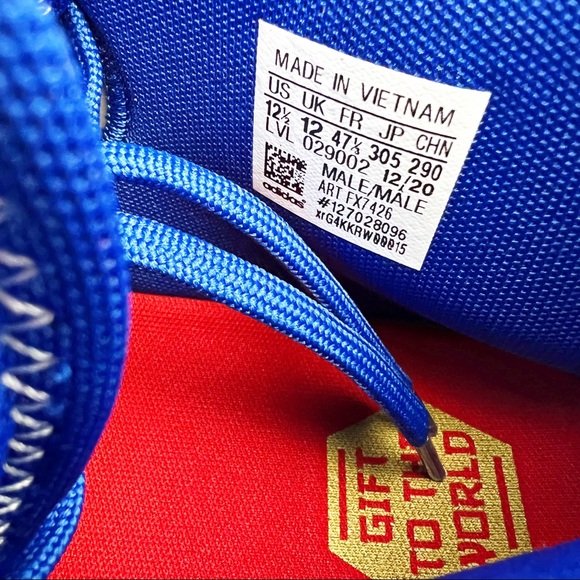 Adidas Mens D.O.N Issue 2 GCA Basketball Shoes Size 12.5 Blue White FX7426 - Picture 9 of 12